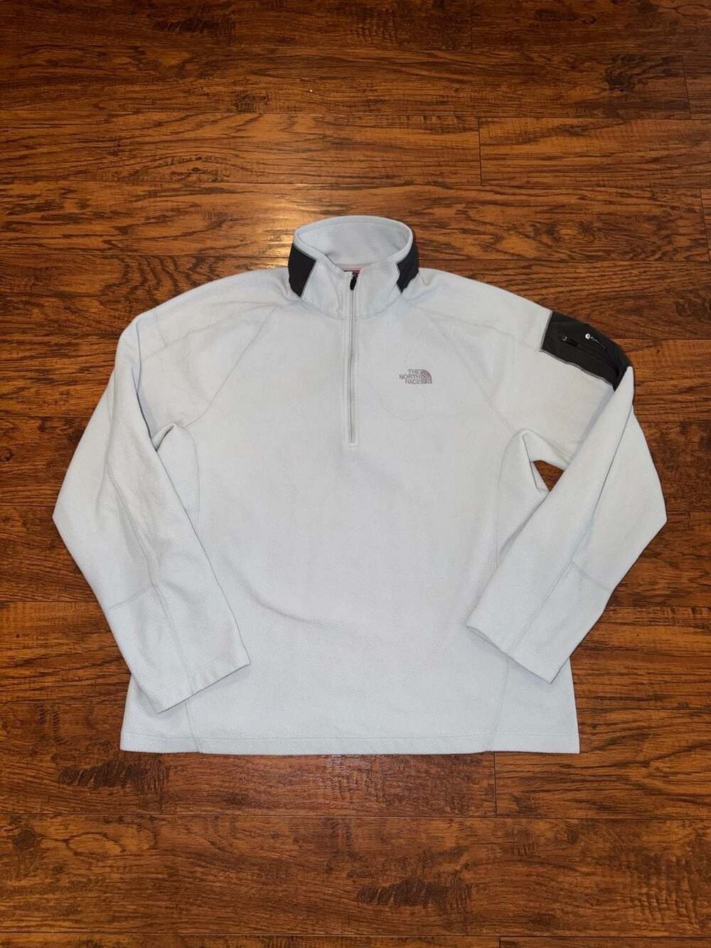 The North Face FlashDry 1/4 Zip Fleece Pullover Jacket grey Men's